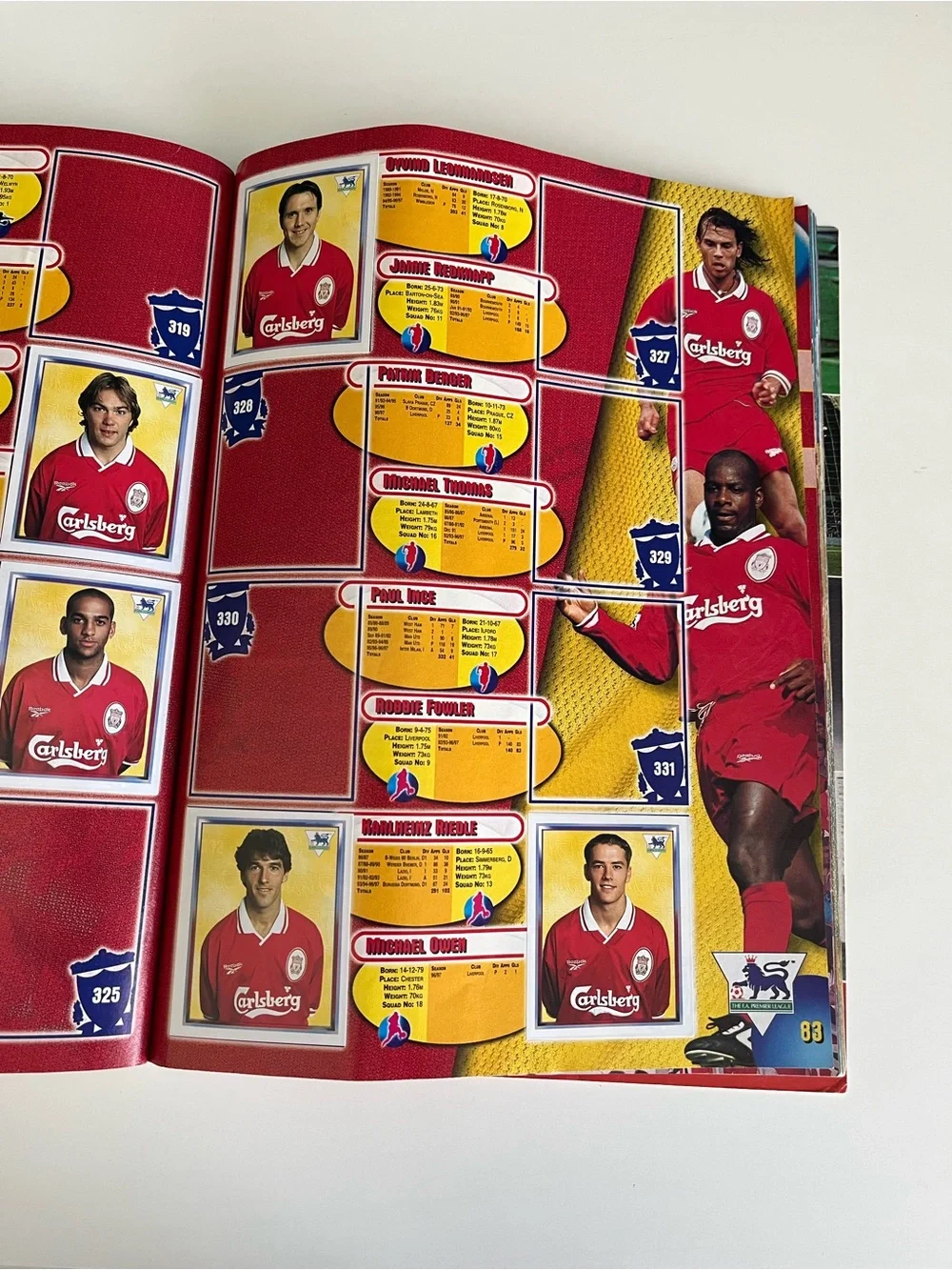Merlin English Premier League 1998 Sticker Book #2 Soccer Football Topps Panini
